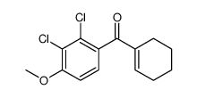 cyclohexen-1-yl-(2,3-dichloro-4-methoxyphenyl)methanone Structure