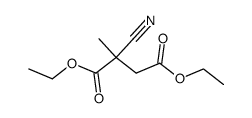 diethyl 2-cyano-2-methylsuccinate Structure
