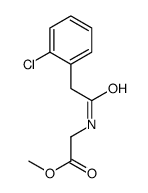 methyl 2-[[2-(2-chlorophenyl)acetyl]amino]acetate结构式