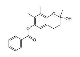 (+-)-6-benzoyloxy-2-hydroxy-2,7,8-trimethylchroman Structure