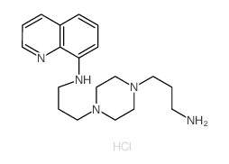N-[3-[4-(3-aminopropyl)piperazin-1-yl]propyl]quinolin-8-amine结构式