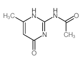 N-(4-methyl-6-oxo-3H-pyrimidin-2-yl)acetamide结构式