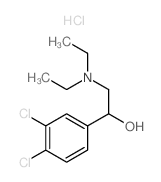 1-(3,4-dichlorophenyl)-2-diethylamino-ethanol结构式