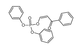 Phosphorsaeure-diphenylester-(2-benzoylvinylester)结构式