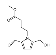 4-[2-formyl-5-(hydroxymethyl)-1H-pyrrol-1-yl]butanoate结构式