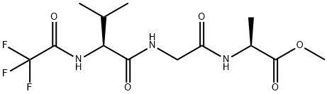 N-(Trifluoroacetyl)-L-Val-Gly-L-Ala-OMe Structure