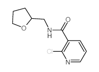 2-Chloro-N-(tetrahydro-2-furanylmethyl)-nicotinamide结构式