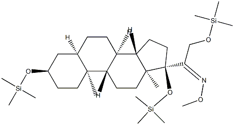 3α,17,21-Tris(trimethylsiloxy)-5β-pregnan-20-one O-methyl oxime picture