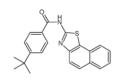 N-benzo[g][1,3]benzothiazol-2-yl-4-tert-butylbenzamide结构式