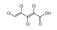 1H-Tetrachlor-pentadien-(1,3)-saeure-(5)结构式