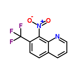 8-Nitro-7-(trifluoromethyl)quinoline结构式