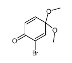 2-bromo-4,4-dimethoxycyclohexa-2,5-dien-1-one结构式