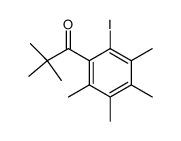 1-(2-iodo-3,4,5,6-tetramethylphenyl)-2,2-dimethylpropan-1-one结构式