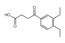 3-(3,4-Diethyl-benzoyl)-propansaeure结构式