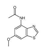 Acetamide, N-(6-methoxy-4-benzothiazolyl)- (9CI) structure
