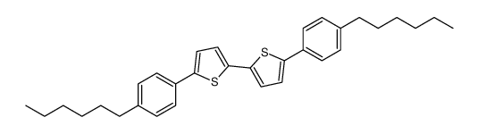 2-(4-hexylphenyl)-5-[5-(4-hexylphenyl)thiophen-2-yl]thiophene Structure