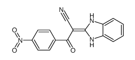 2-(1,3-dihydrobenzimidazol-2-ylidene)-3-(4-nitrophenyl)-3-oxopropanenitrile Structure