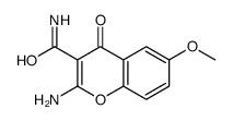 2-amino-6-methoxy-4-oxochromene-3-carboxamide Structure