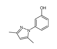 3-(3,5-dimethylpyrazol-1-yl)phenol结构式