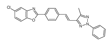 5-chloro-2-{4-[2-(5-methyl-2-phenyl-2H-[1,2,3]triazol-4-yl)-vinyl]-phenyl}-benzooxazole Structure