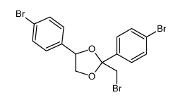 2-(bromomethyl)-2,4-bis(4-bromophenyl)-1,3-dioxolane Structure