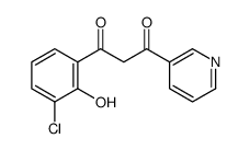 1-(3-chloro-2-hydroxyphenyl)-3-pyridin-3-ylpropane-1,3-dione结构式
