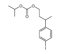 Isopropyl[3-(p-iodophenyl)butyl] =carbonate structure