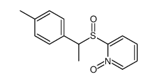 2-[1-(4-methylphenyl)ethylsulfinyl]-1-oxidopyridin-1-ium结构式