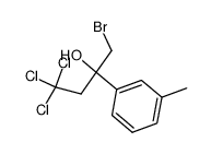 α-(bromomethyl)-3-methyl-α-(2,2,2-trichloroethyl)benzenemethanol结构式