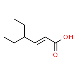 (E)-4-ethylhex-2-enoic acid structure