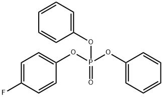 Phosphoric acid, 4-fluorophenyl diphenyl ester Structure