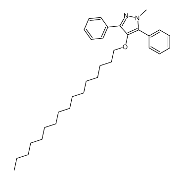 4-hexadecoxy-1-methyl-3,5-diphenylpyrazole Structure