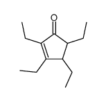2,3,4,5-tetraethylcyclopent-2-en-1-one Structure