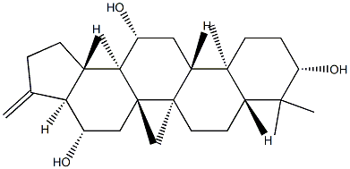 29,30-Dinor-A'-neogammacer-21-ene-3β,12β,16β-triol结构式