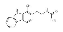 Acetamide,N-[2-(1-methyl-9H-carbazol-2-yl)ethyl]-结构式