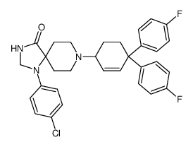 8-[4,4-bis-(4-fluoro-phenyl)-cyclohex-2-enyl]-1-(4-chloro-phenyl)-1,3,8-triaza-spiro[4.5]decan-4-one Structure