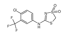 5-(4-Chlor-5-trifluormethylanilino)-2H-1,3,4-dithiazol-3,3-dioxid结构式