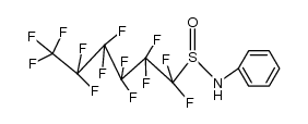 1,1,2,2,3,3,4,4,5,5,6,6,6-tridecafluoro-N-phenylhexane-1-sulfinamide Structure