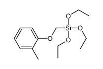 triethoxy-[(2-methylphenoxy)methyl]silane结构式