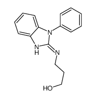 3-[(1-phenylbenzimidazol-2-yl)amino]propan-1-ol Structure