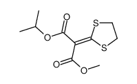 1-O-methyl 3-O-propan-2-yl 2-(1,3-dithiolan-2-ylidene)propanedioate Structure