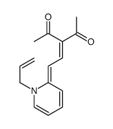 3-[2-(1-prop-2-enylpyridin-2-ylidene)ethylidene]pentane-2,4-dione结构式