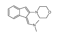 dimethyl-(2-morpholin-4-yl-inden-1-ylidenemethyl)-amine结构式