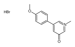 5-(4-methoxyphenyl)-1-methylpyridin-1-ium-3-ol,bromide Structure