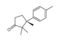 (3R)-2,2,3-trimethyl-3-(4-methylphenyl)cyclopentan-1-one Structure