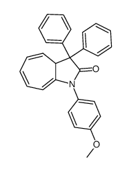 1-(4-Methoxy-phenyl)-3,3-diphenyl-3,3a-dihydro-1H-cyclohepta[b]pyrrol-2-one结构式