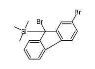(2,9-dibromofluoren-9-yl)-trimethylsilane Structure