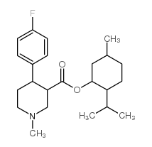 1-METHYL-4-(4-FLUOROPHENYL)-PIPERIDINE-3-CARBOXYLIC ACID MENTHYL ESTER structure