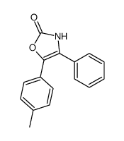 5-(4-methylphenyl)-4-phenyl-3H-1,3-oxazol-2-one结构式