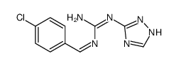 1-[(4-chlorophenyl)methylidene]-2-(1H-1,2,4-triazol-5-yl)guanidine结构式